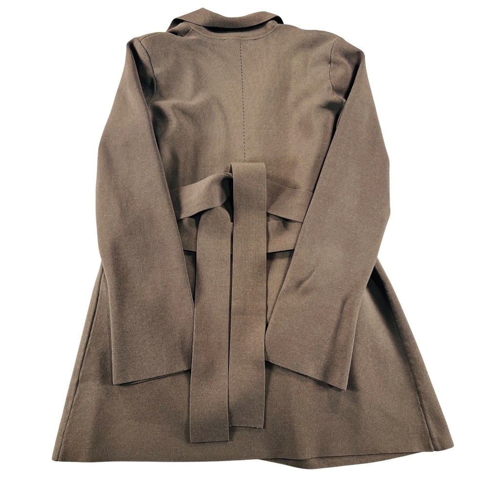 M.M.LaFleur Merritt Jardigan Women XL Ash Brown Knit Wrap Jacket Cardigan Blazer - Picture 3 of 12
